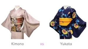 Traditional kimono and casual summer yukata, Japanese culture and style.