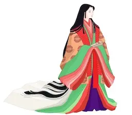 Jūnihitoe layered kimono from the Heian period