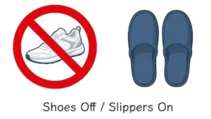 Shoes Off / Slippers On