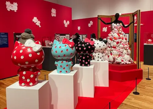Inside the Sanrio exhibition venue