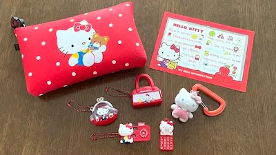 Kawaii Sanrio items with Hello Kitty