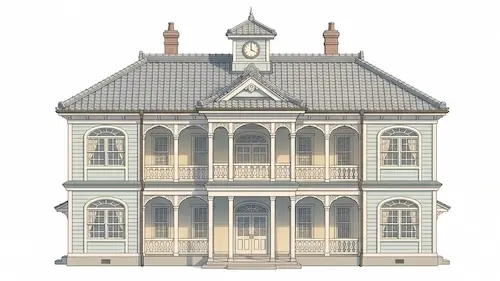 Japanese retro buildings