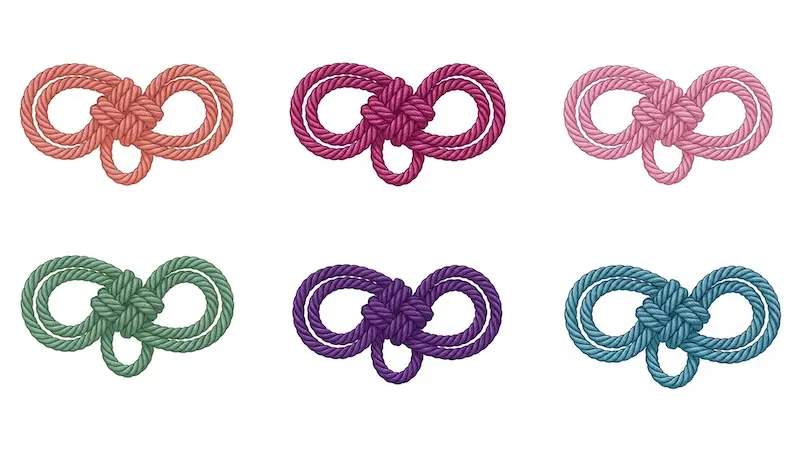 Traditional Japanese knot, Nijukanou-musubi