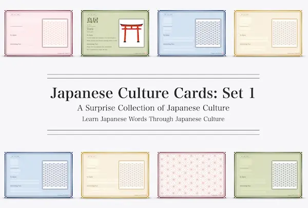 Japanese Culture Cards - Learn Japanese through culture